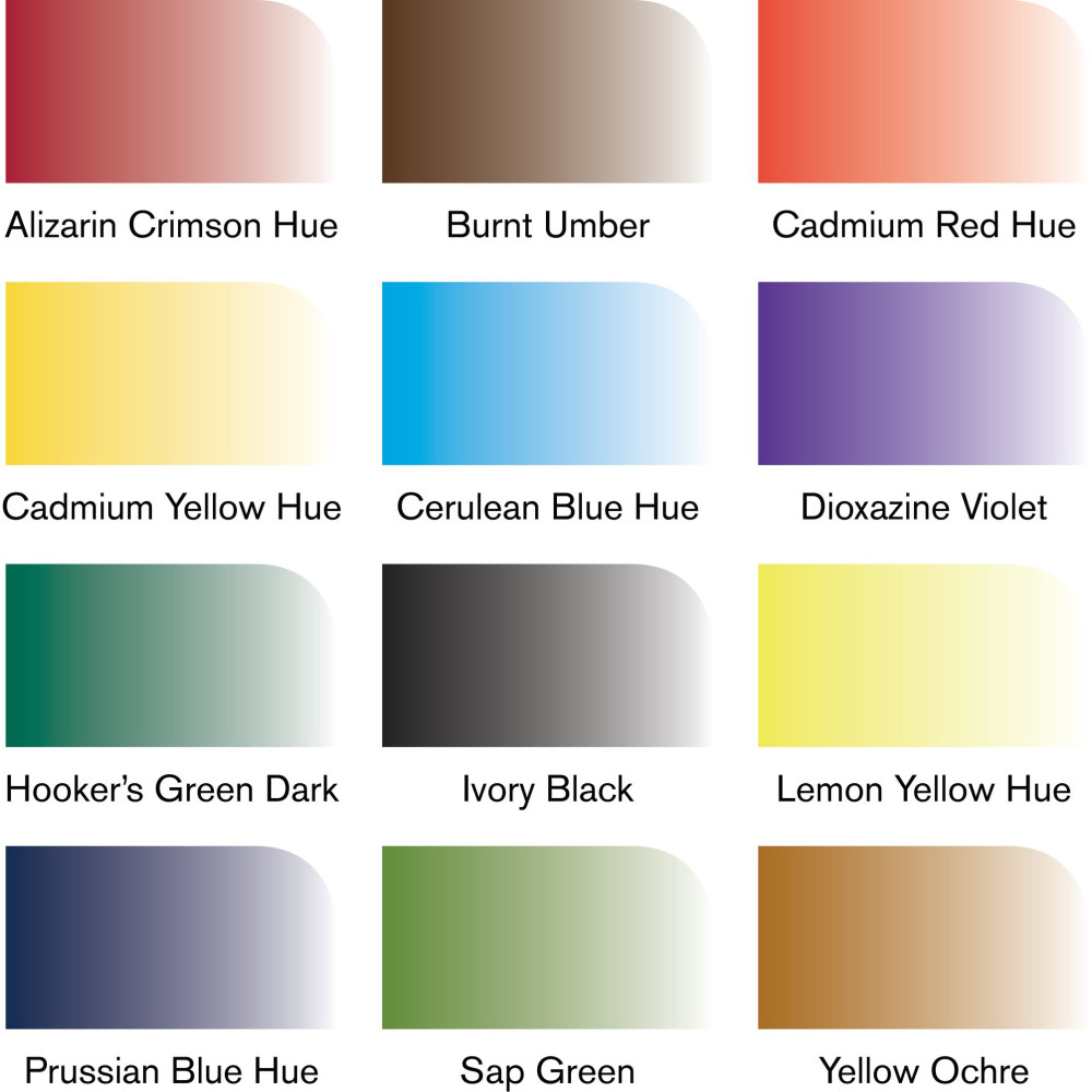 Zestaw Promarker Watercolor - Winsor & Newton - Basic, 12 szt.
