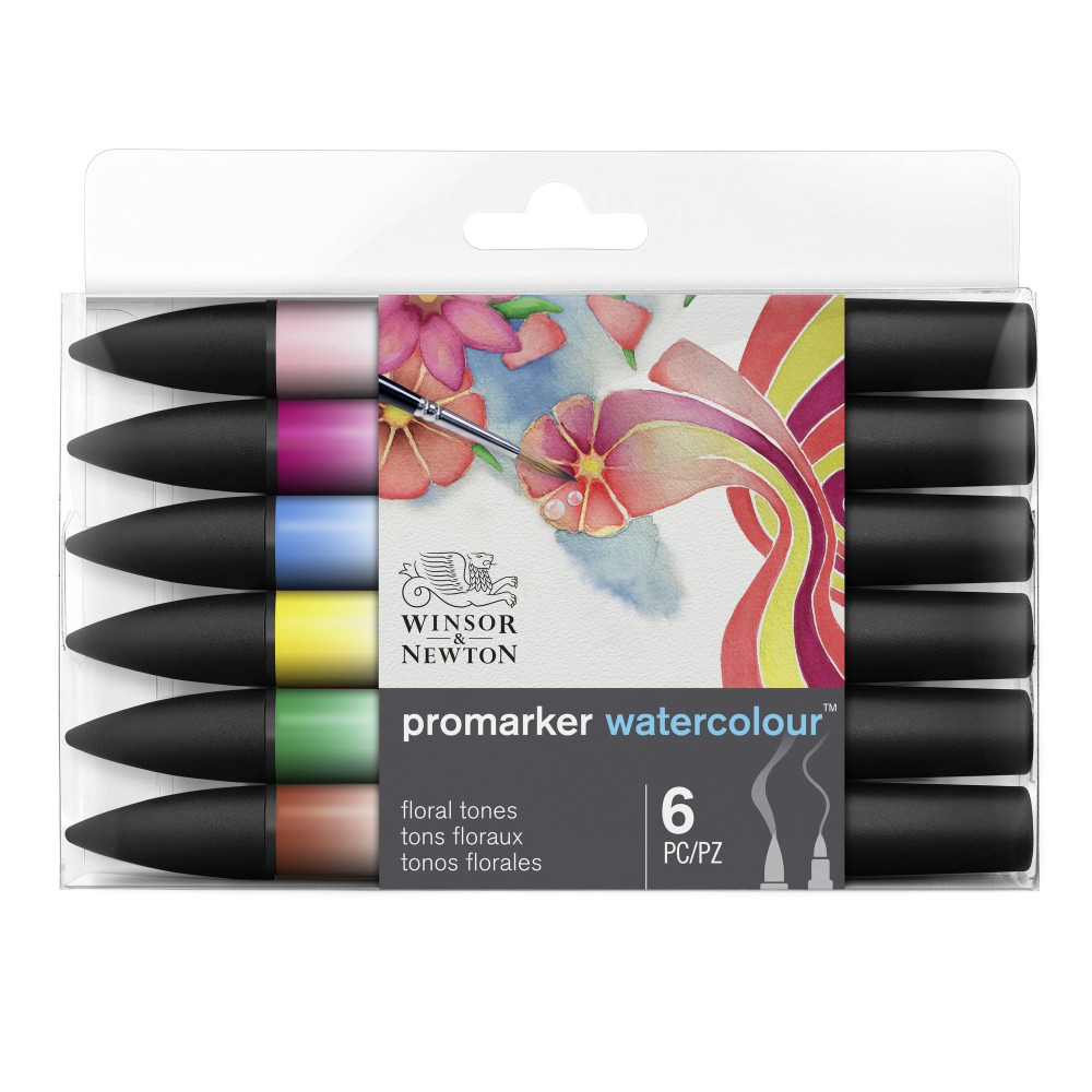 Promarker Watercolor set - Winsor & Newton - Floral, 6 pcs.