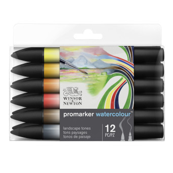 Promarker Watercolor set - Winsor & Newton - Landscape, 12 pcs.
