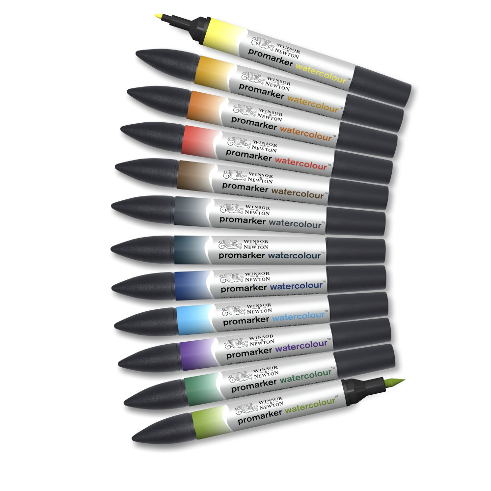Promarker Watercolor set - Winsor & Newton - Landscape, 12 pcs.