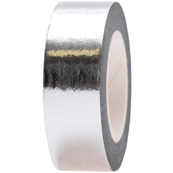 Metallic washi tape - Paper Poetry - Silver, 15 mm x 10 m