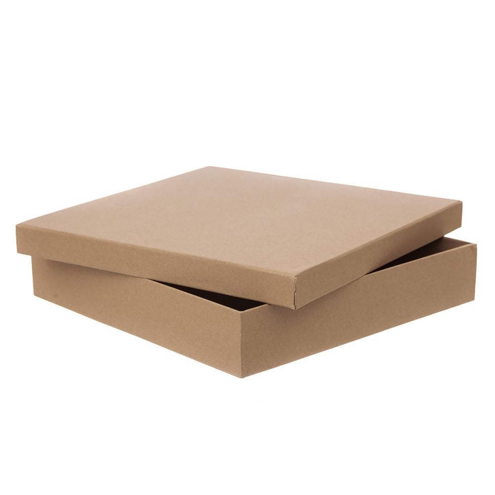 Carton box - DpCraft - kraft, 33,5 x 33,5 x 6,5 cm