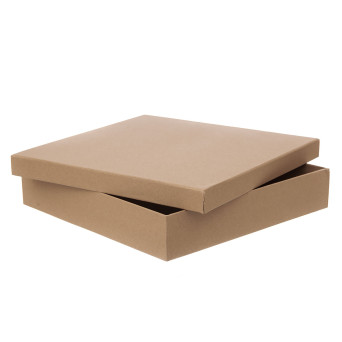 Carton box - DpCraft - kraft, 33,5 x 33,5 x 6,5 cm