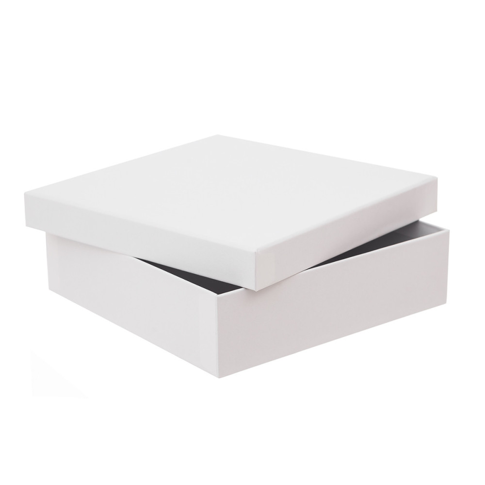 Carton box - DpCraft - white, 23,5 x 23,5 x 6,5 cm