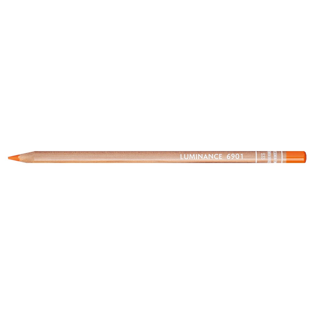 Kredka Luminance - Caran d'Ache - 533, Dark Cadmium Orange