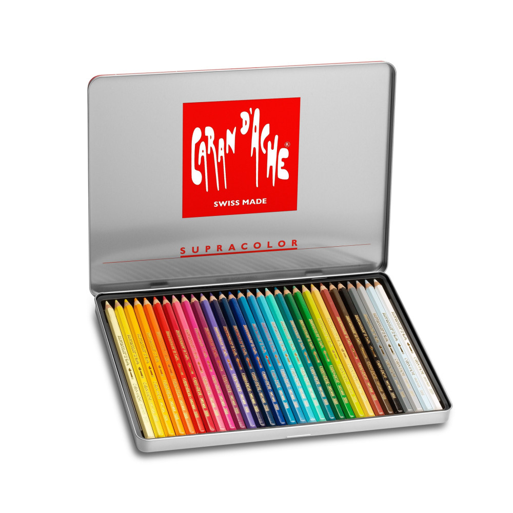 Set of watercolor Supercolor pencils - Caran d'Ache - 30 colors