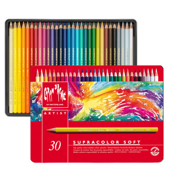 Set of watercolor Supercolor pencils - Caran d'Ache - 30 colors