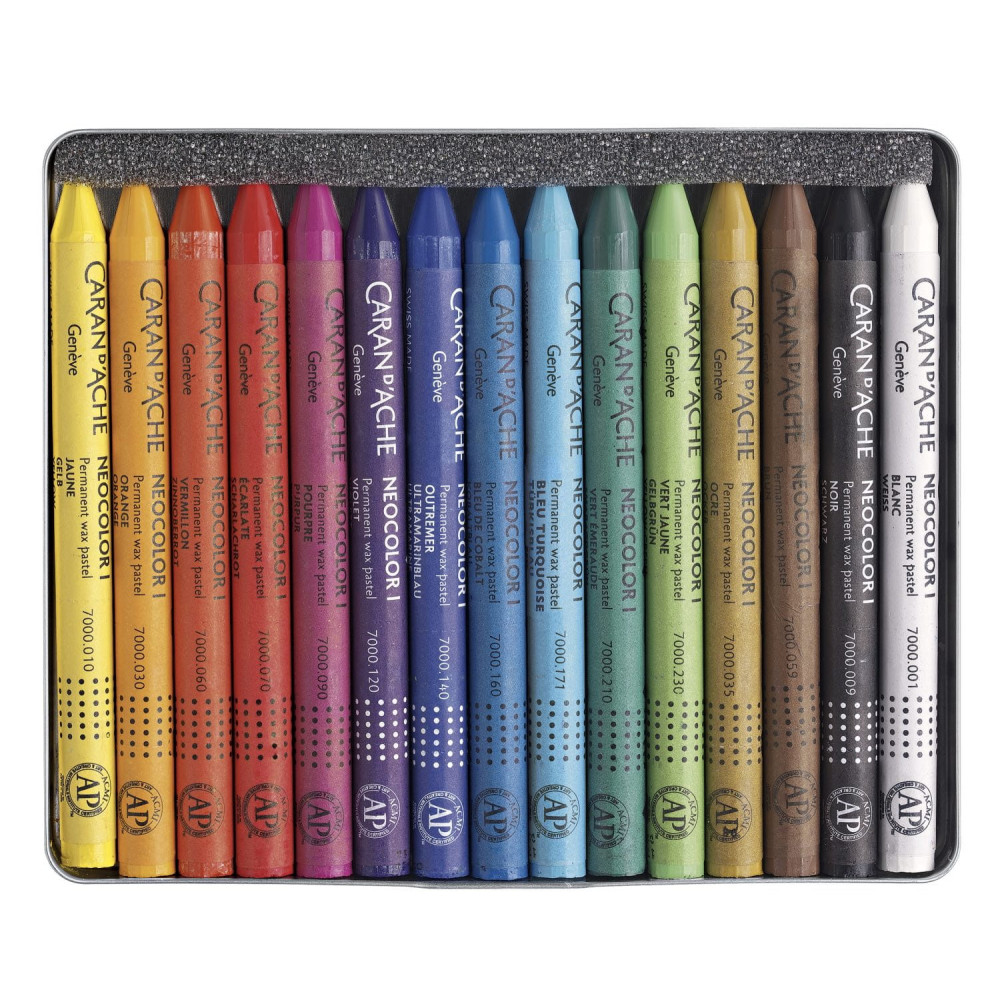 Zestaw pasteli woskowych Neocolor I - Caran d'Ache - 15 szt.