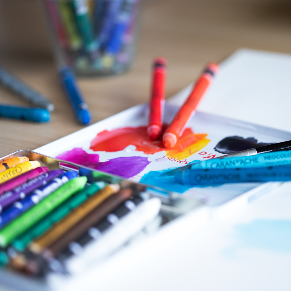 Set of Neocolor II watersoluble wax pencils - Caran d'Ache - 30 pcs.