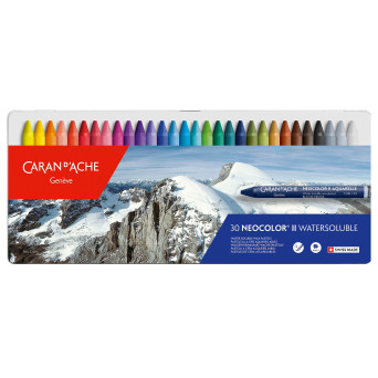 Zestaw pasteli akwarelowych Neocolor II - Caran d'Ache - 30 szt.