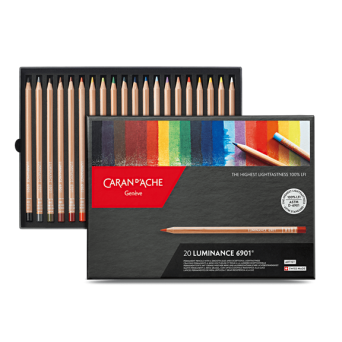 Set of Luminance pencils - Caran d'Ache - 20 colors