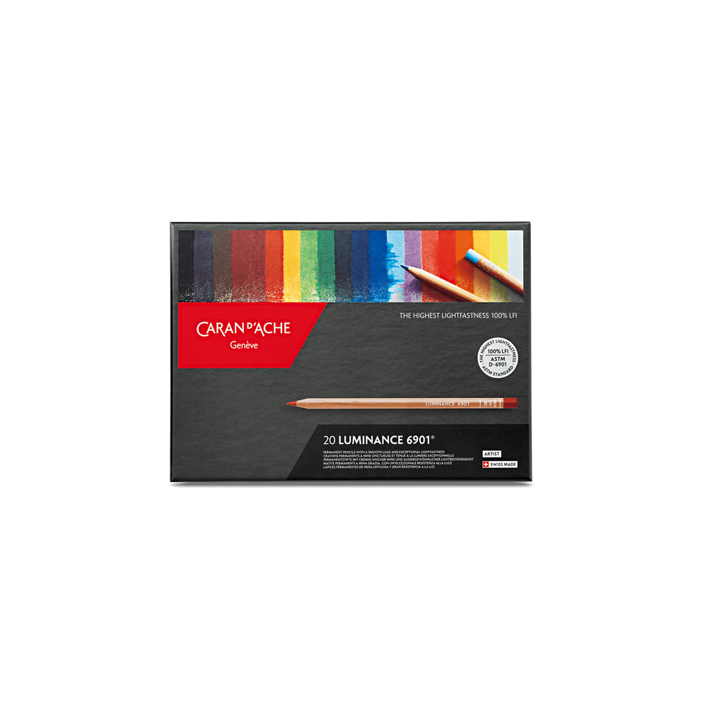 Set of Luminance pencils - Caran d'Ache - 20 colors