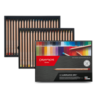 Zestaw kredek ołówkowych Luminance - Caran d'Ache - 40 kolorów