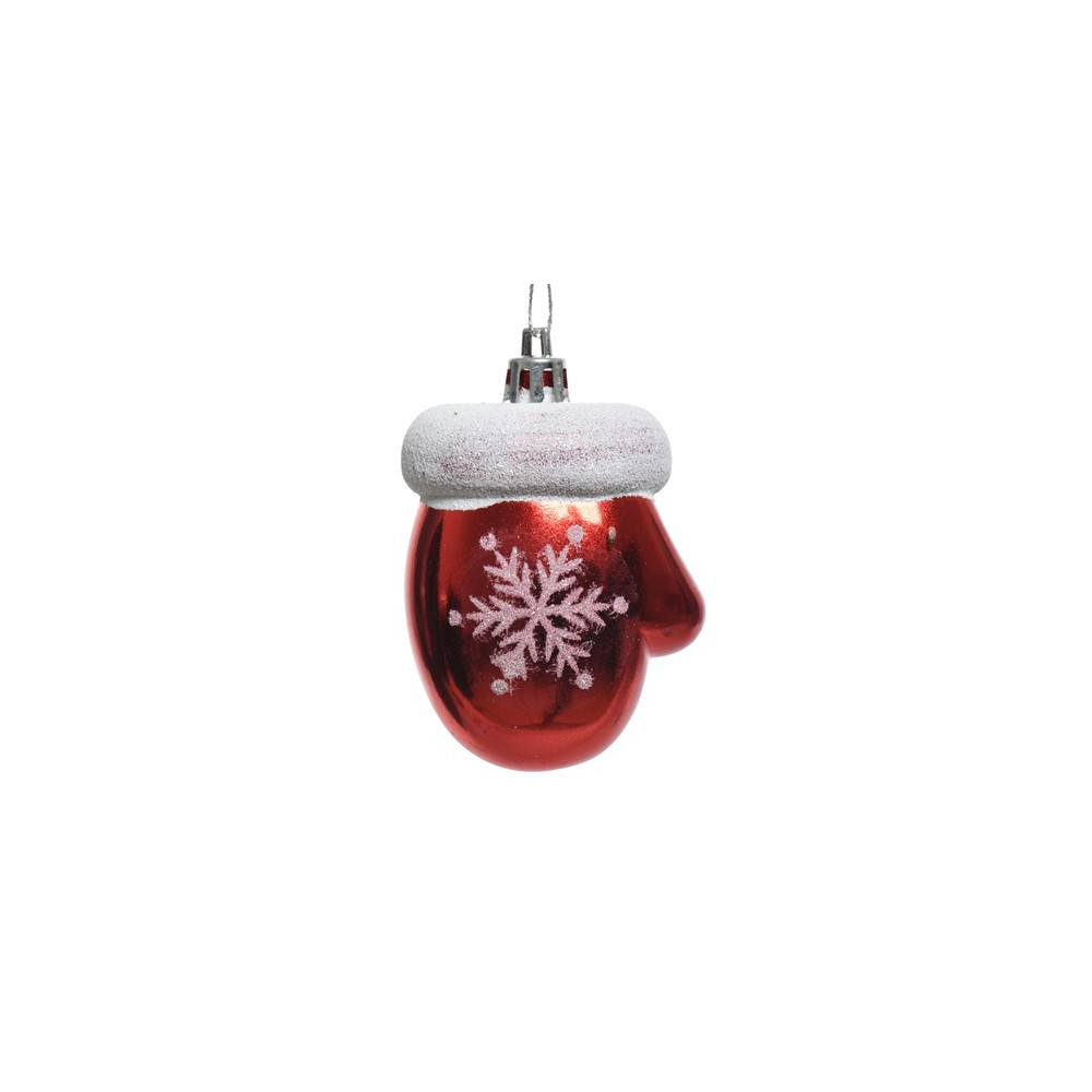 Glove bauble - 3 x 5 x 7 cm, 2 pcs.