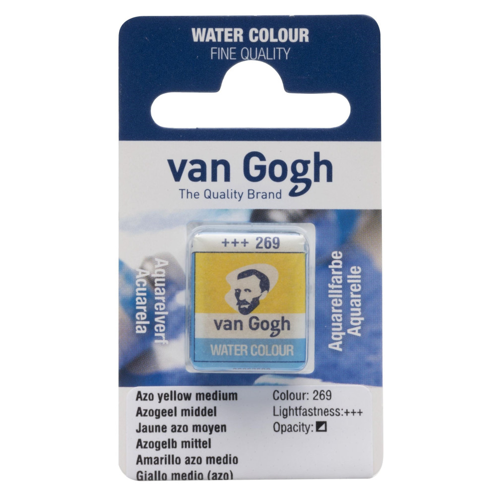 Watercolor pan paint - Van Gogh - 269 Azo Yellow Medium
