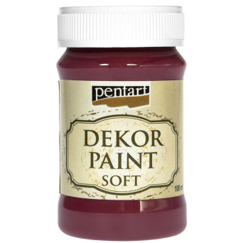 Farba kredowa - Pentart - burgundowa, 100 ml