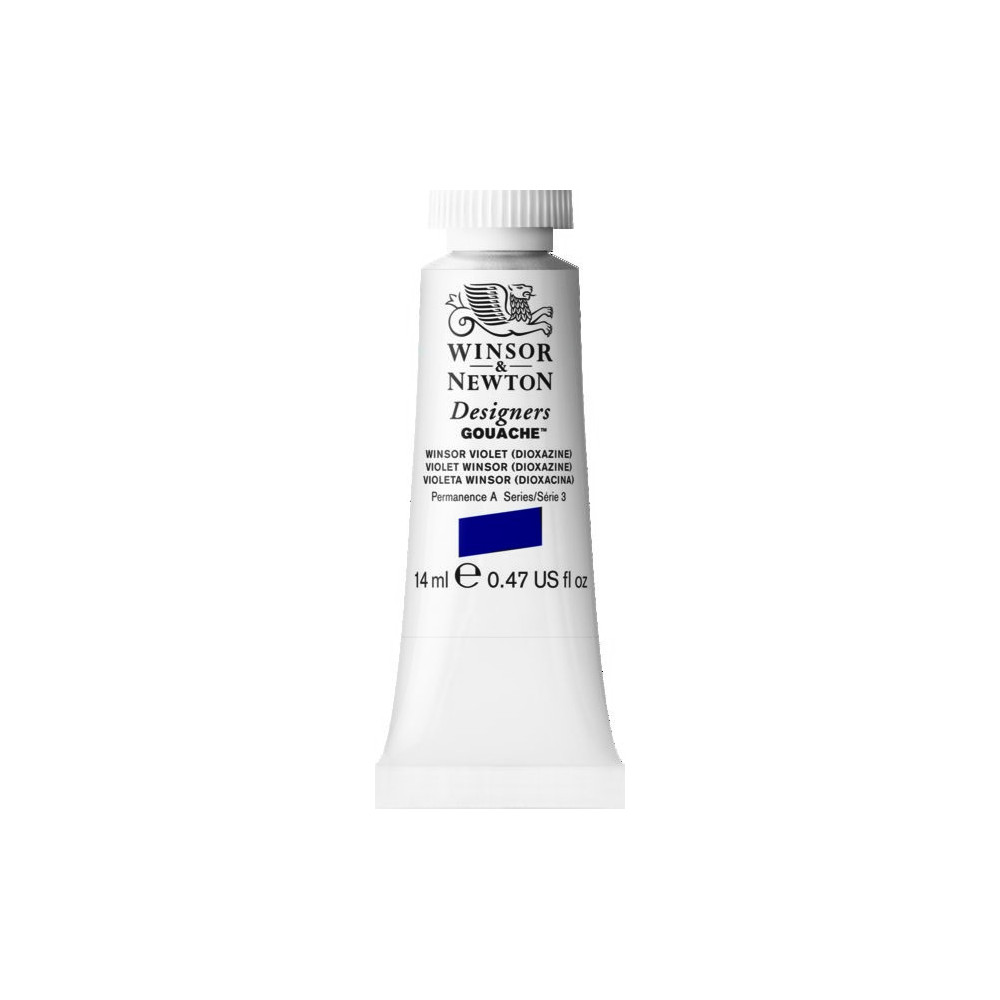 Farba gwasz Designers Gouache - Winsor & Newton - Winsor Violet Dioxazine, 14 ml