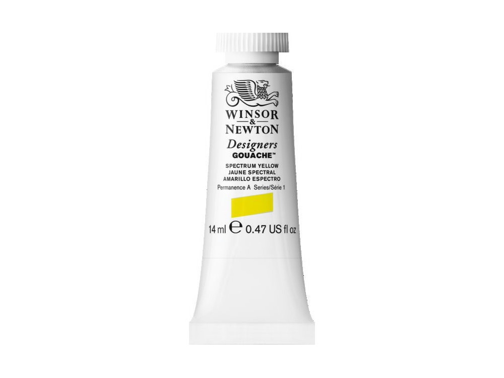 Farba gwasz Designers Gouache - Winsor & Newton - Spectrum Yellow, 14 ml