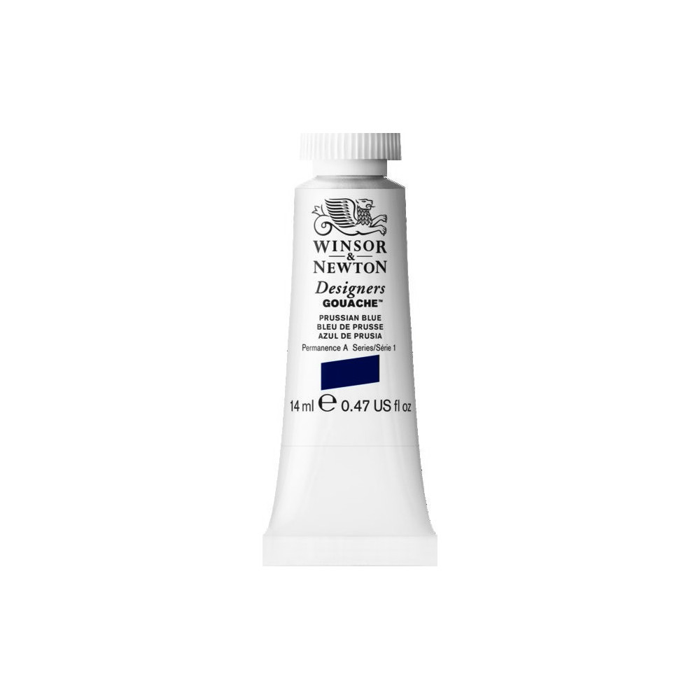 Farba gwasz Designers Gouache - Winsor & Newton - Prussian Blue, 14 ml