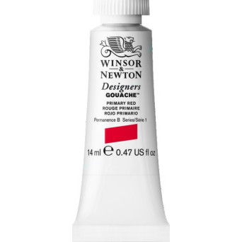 Farba gwasz Designers Gouache - Winsor & Newton - Primary Red, 14 ml