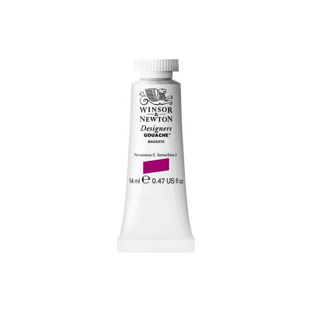 Gouache paint in tube - Winsor & Newton - Magenta, 14 ml
