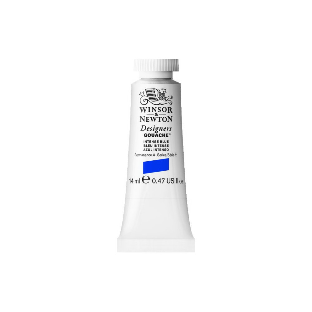 Farba gwasz Designers Gouache - Winsor & Newton - Intense Blue, 14 ml