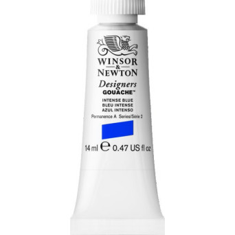 Farba gwasz Designers Gouache - Winsor & Newton - Intense Blue, 14 ml