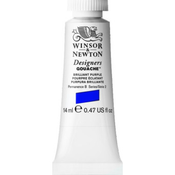 Farba gwasz Designers Gouache - Winsor & Newton - Brilliant Purple, 14 ml