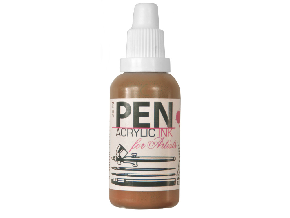 Tusz akrylowy - Renesans - brązowy, 35 ml