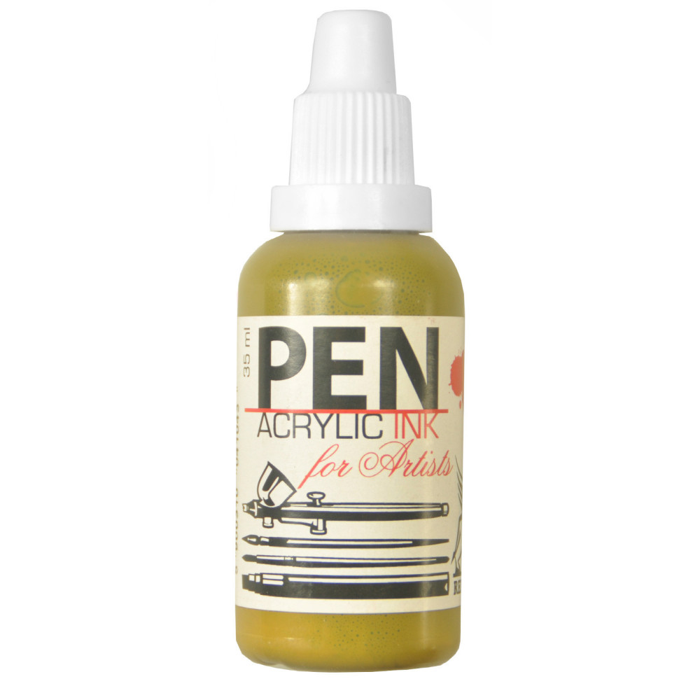 Tusz akrylowy - Renesans - ugier zielony, 35 ml