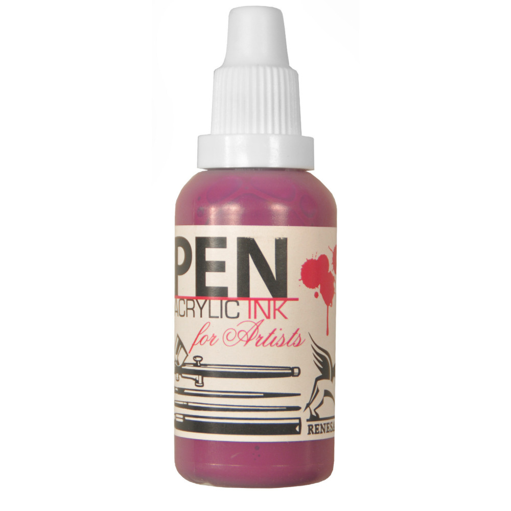 Tusz akrylowy - Renesans - magenta, 35 ml