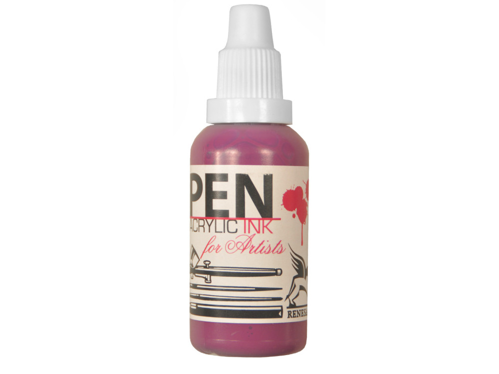 Pen acrilic ink - Renesans - magenta, 35 ml