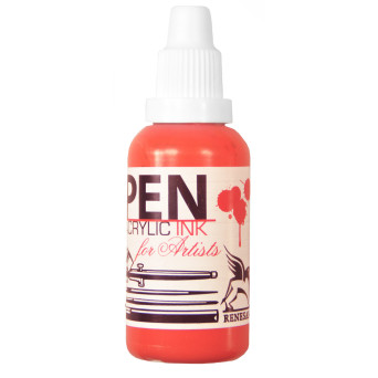 Tusz akrylowy - Renesans - cynober, 35 ml