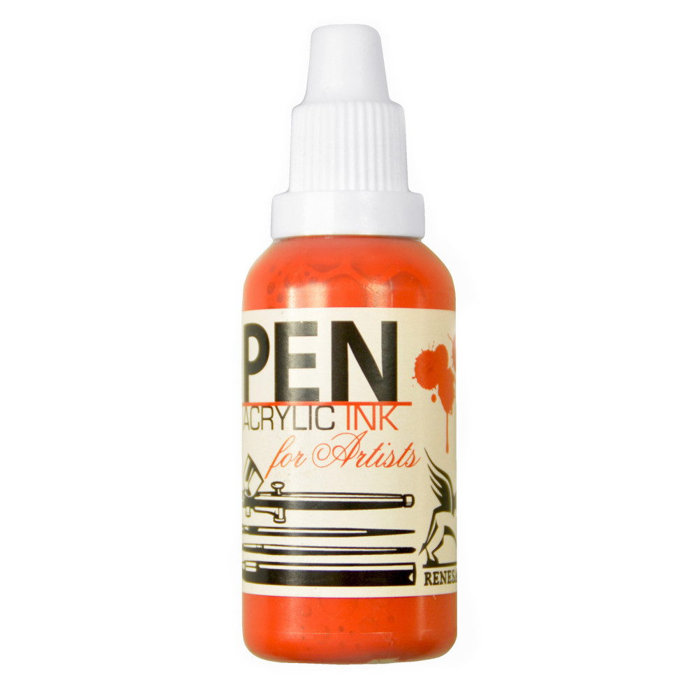 Tusz akrylowy - Renesans - pomarańczowy, 35 ml