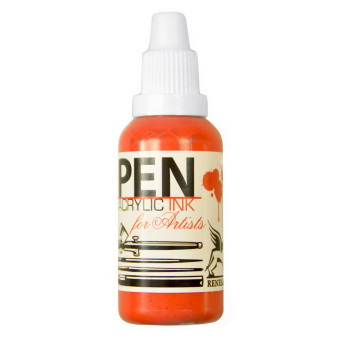Pen acrilic ink - Renesans - orange, 35 ml