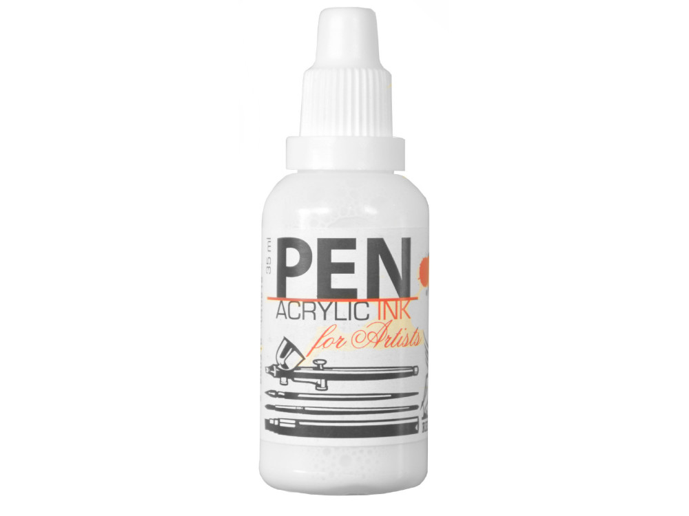 Tusz akrylowy - Renesans - biel tytanowa, 35 ml