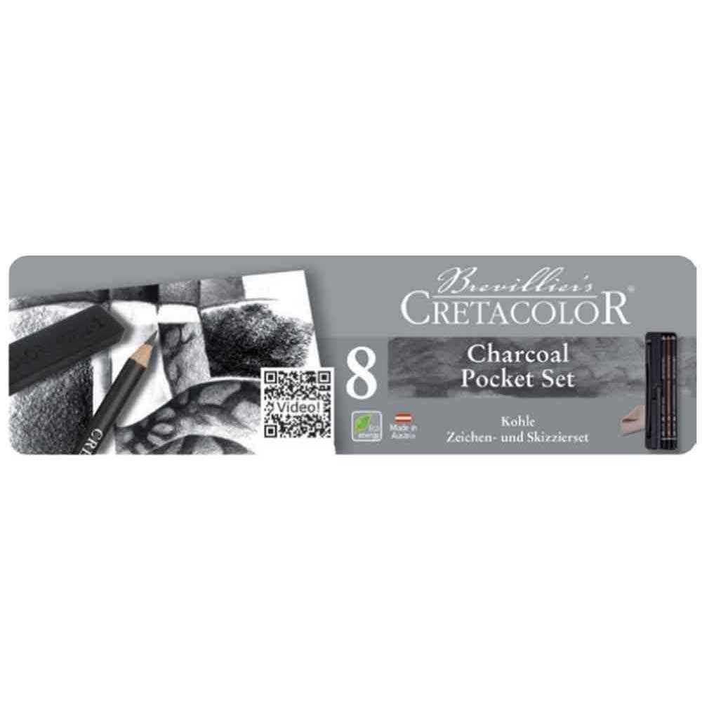 Charcoal Pocket Set - Cretacolor - 8 pcs.
