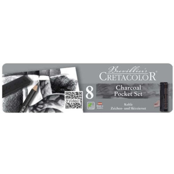 Charcoal Pocket Set - Cretacolor - 8 pcs.