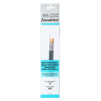 Foundation watercolor brushes - Winsor & Newton - 3 pcs.