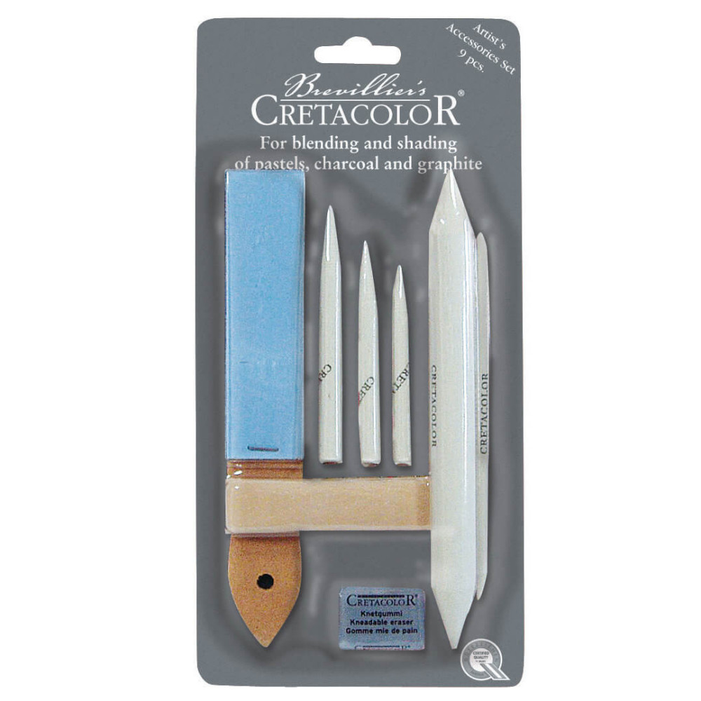 Artist's accessories set for blending and shading - Cretacolor - 9 pcs.