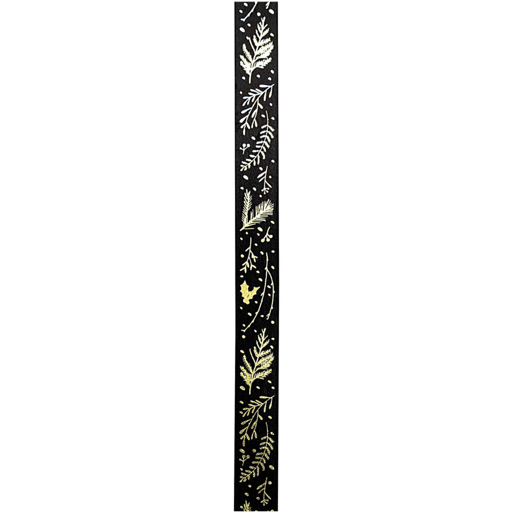 Taśma washi - Paper Poetry - Black Branches, 15 mm x 10 m