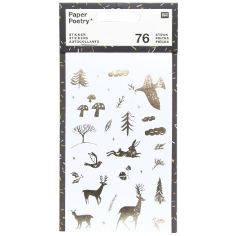 Christmas stickers - Paper Poetry - Nostalgic Christmas, 76 pcs.