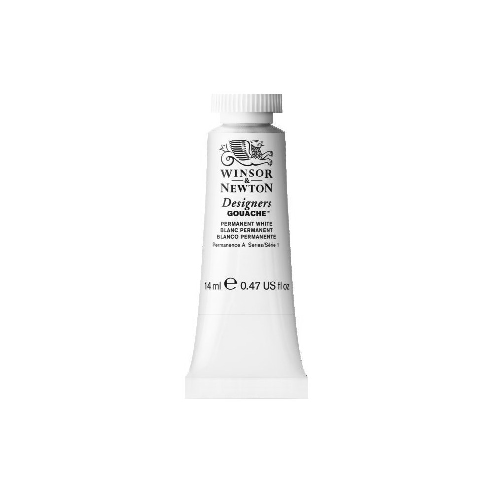 Farba gwasz Designers Gouache - Winsor & Newton - Permanent White, 14 ml