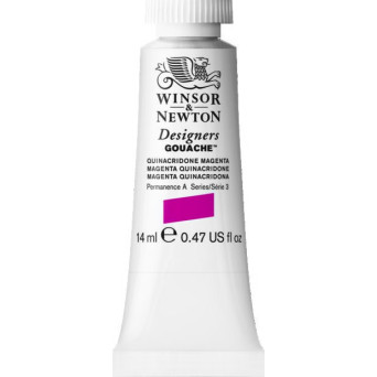 Farba gwasz Designers Gouache - Winsor & Newton - Magenta Quinacridone, 14 ml