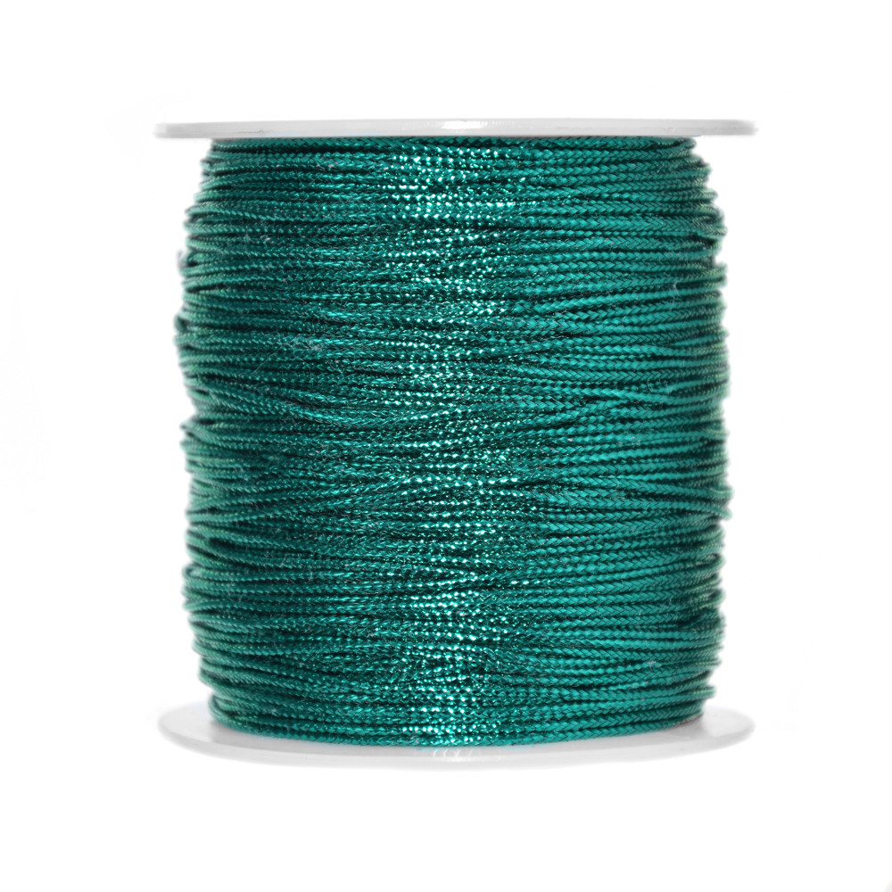 Decorative metallized twin - turquoise, 1 mm x 100 m