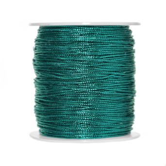 Decorative metallized twin - turquoise, 1 mm x 100 m