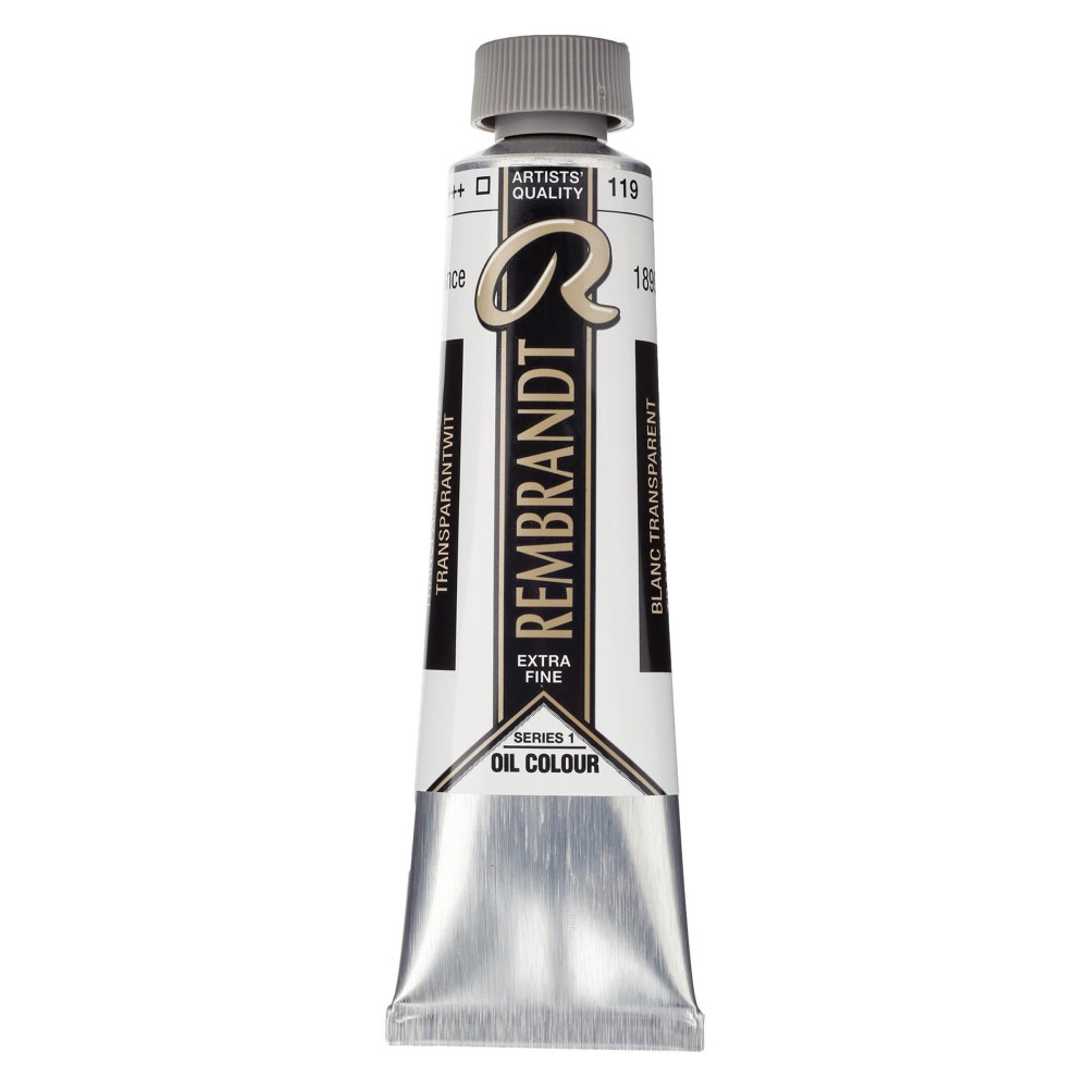 Farba olejna - Rembrandt - Transparent White, 40 ml