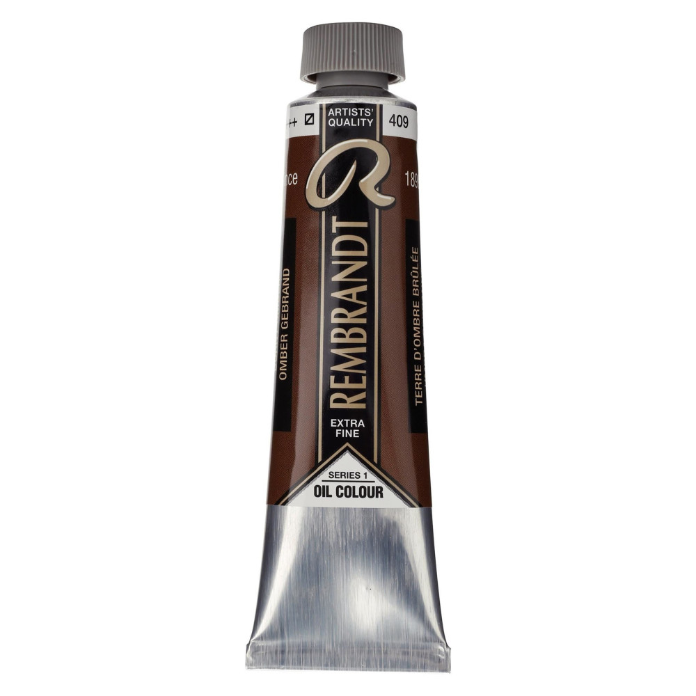 Farba olejna - Rembrandt - Burnt Umber, 40 ml