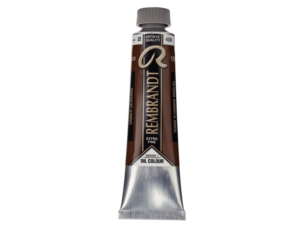 Oil paint in tube - Rembrandt - Burnt Umber, 40 ml