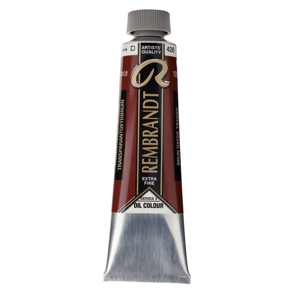 Farba olejna - Rembrandt - Transparent Oxide Brown, 40 ml